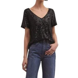 Z Supply Marbella Sequin Top  - Size Small - NWT